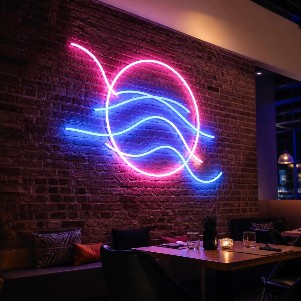 Custom Neon Installation — signage project by Adwaa Sign Center Dubai