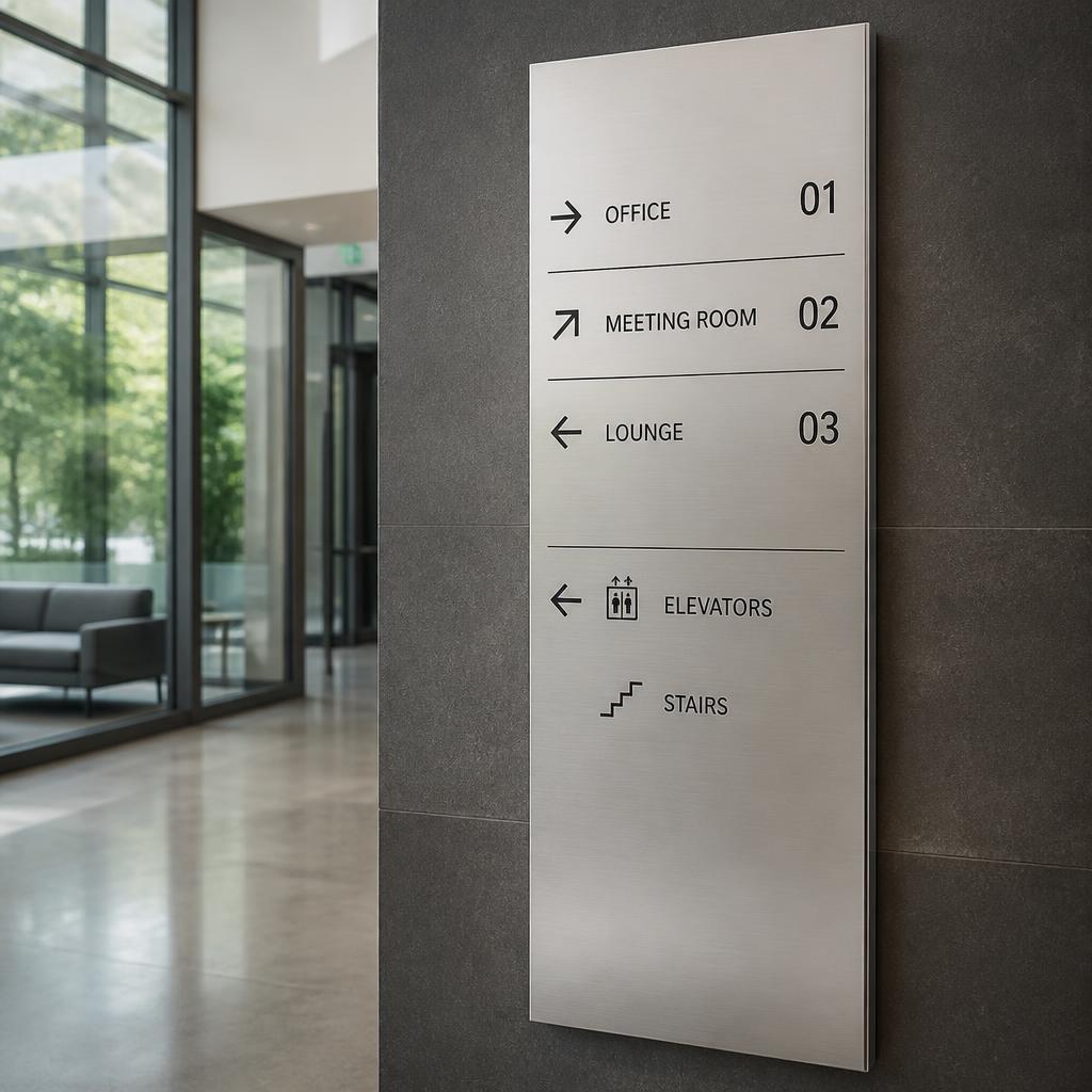 Architectural Wayfinding — signage project by Adwaa Sign Center Dubai